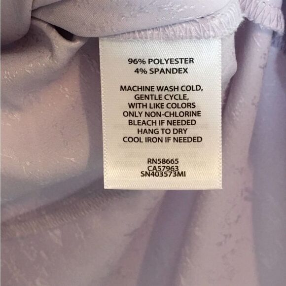 Something Navy Front Wrap Jacquard Top Purple Lilac / XXL NEW - Picture 6 of 9